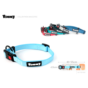 ปลอกคอสัตว์เลี้ยงยี่ห้อ Yommy ขนาด 40-55 ซม. ปรับได้ ทำจากไนลอน สำหรับสัตว์เลี้ยง - Product Image 1