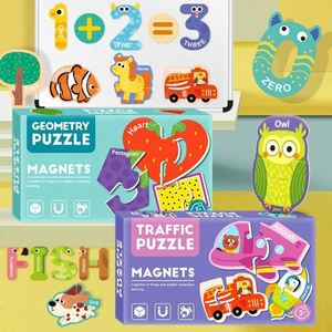 Juguete Educativo de Cartón, Refrigerador Magnético Irregular, Juego de 30 Piezas, Rompecabezas de Tráfico, Imanes para Refrigerador para Niños Pequeños - Product Image 3