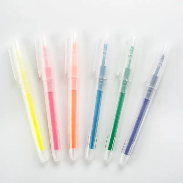 I bambini di cancelleria di vendita caldi usano le Mini penne evidenziatrici a inchiostro fluorescente carino per il regalo promozionale