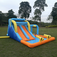 Château gonflable avec pistolet à eau, toboggan aquatique extérieur pour enfants, château gonflable