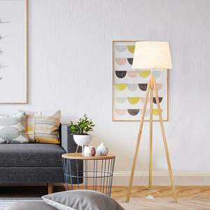 Stehlampe, Wohnzimmer-Sofa, Schlicht und Modern für Arbeitszimmer, Schlafzimmer-Nachttisch, Nordisches Massivholz-Kunstobjekt, Japanischer Stil - Product Image 2