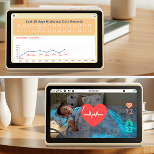 Moniteur Bébé 7 Pouces pour la Maison, Surveillance des Signes Vitaux, Moniteur Respiratoire pour Bébé, <span class=keywords><strong>Babyphone</strong></span> AI avec Caméra - Product Image 3