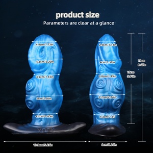 Vibrador Anal Inalámbrico Blue Octopus con Control Remoto, Masajeador Bucal con Correa, Mordaza de Silicona, Estimuladores de Punto G para Juegos BDSM para Adultos - Product Image 6