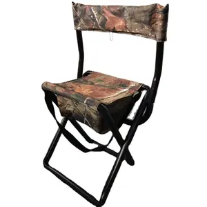 야외 회전 휴대용 접는 사냥 캠핑 카모 의자 가방 BJ 야외