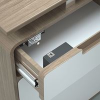 KEMUU Serrure Électronique Intelligente Invisible pour Meuble, Verrou de Casier à Carte RFID Caché Sous la Table, Serrure de Tiroir RFID Dissimulée