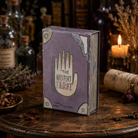 Kartu Permainan Tarot Desain Embos Tepi Emas Sudut Bulat Cetak Kertas Seni Khusus