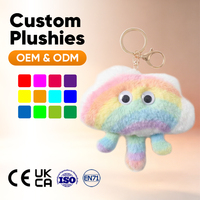 Porte-clés en peluche douce et moelleuse en forme de renard, pendentif de dessin animé, porte-clés, décoration de sac pour filles