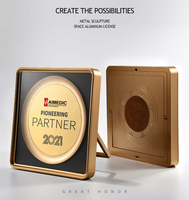 Placa de Premio Metálica Personalizada, Certificado del Distribuidor con Color, Distribuidor Autorizado Venta al por Mayor de Fábrica, Certificados de Agradecimiento