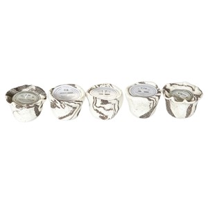 Bougie parfumée artisanale en porcelaine noire et blanche de Jingdezhen, décoration minimaliste pour la maison, cadeau d'aromathérapie - Product Image 5