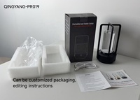 Lampe de table sans fil LED à commande tactile moderne et simple OEM avec recharge USB Type-C pour une utilisation en extérieur et dans les restaurants