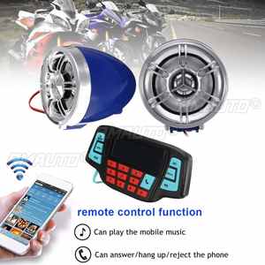 Sistema de Audio para Motocicleta, Altavoces Estéreo, Radio FM, Reproductor de Música MP3, Altavoz con Alarma y Control Remoto para Scooter y ATV - Product Image 3