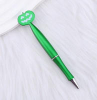 Stylo bille personnalisé en forme de citrouille, créatif, nouveauté Halloween, écriture fluide, cadeau promotionnel