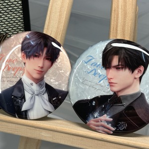 Tùy chỉnh Anime trò chơi phổ biến tình yêu và không gian sâu tinplate huy hiệu hoạt hình ngang hàng làm nền đầy màu sắc - Product Image 2