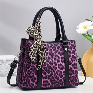 Hot Sale Leopard Tote Bags Large Capacity Leather Handbags Lady's PU Crossbody Shoulder Bag - Product Image 4