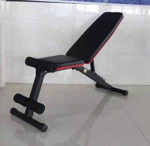 Banc de musculation pliable en acier métallique incurvé avec haltères Banc d'exercice et support - Product Image 2