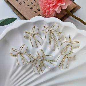 Lazos de hilo de cola de pez de nailon al por mayor, lazos prefabricados de varios colores para ropa interior, accesorios de decoración, lazos florales de satén prefabricados - Product Image 2