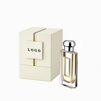 Caja de Regalo de Perfume de Cartón de Lujo con Doble Puerta Abatible y Logotipo Personalizado para Empaque de Cosméticos