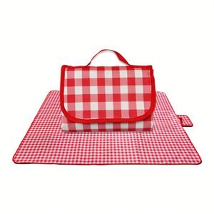 <b>Large</b> Extra Thick Blanket Waterproof Sand Proof Foldable Plaid Picnic <b>Mat</b> Portable Outdoor Beach Camping Travel Rug - Product Image 1