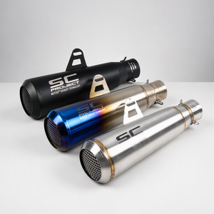 Tuyau d'échappement universel en acier inoxydable pour moto, modification sonore pour voiture de sport, compatible avec les petites motos <span class=keywords><strong>Ninja</strong></span> Z900, Benali 300TRK502, R6, <span class=keywords><strong>SC</strong></span> - Product Image 1