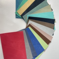 Kulit PU Sintetis Termal Retro Ramah Lingkungan dengan Warna Berubah dan Lapisan Non Woven untuk Sampul Buku Catatan