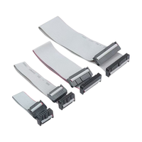 Cable Plano IDC de PVC de 16 Pines, Paso de 2.54mm, 2x8, Conector de Cable Plano Gris, Clasificación IP67, Desarrollo de PCB, Arduino Industrial
