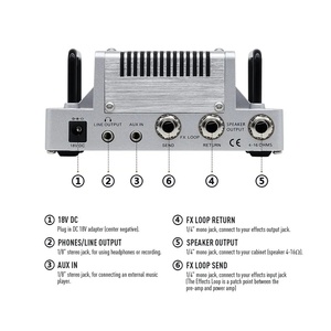 Hotone Nano Legacy Thunder <span class=keywords><strong>Bass</strong></span> Amplificatore Compatto per Chitarra da 5 Watt con EQ a 3 Bande NLA-4 Prodotto in Cina Continentale - Product Image 2