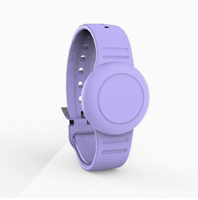 Bracelet étanche pour enfants, lot de 2, silicone souple 10 mm, design discret, léger, compatible avec les traceurs de 1ère/2ème générations