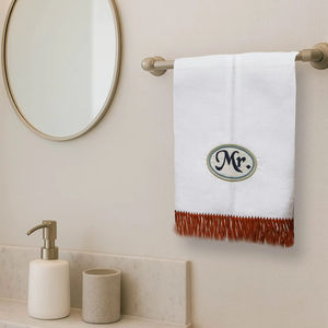 <b>For</b> <b>Him</b> <b>Linen</b> Guest Towel, Minimalist Hand Towel <b>Gift</b> <b>for</b> Men, Absorbent <b>Linen</b> Cotton Bathroom Kitchen Decor - Product Image 1