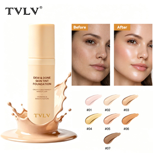 Fondotinta Liquido Opaco Vegano Personalizzato a Basso MOQ, Colorato, ad Alta Copertura, Idratante, con Etichetta Privata - Product Image 1