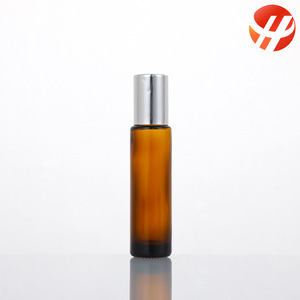 Qianli Packaging 10ml <b>Amber</b> Roll On Roller Ball <b>Glass</b> Bottle For Essential Oil Recyclable Custom Logo Printing - Product Image 3