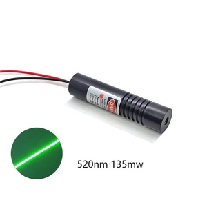 Nuevo 16X70mm 520nm 135MW Módulo láser verde Vidrio Amplio voltaje 12V ~ 24V Línea - Product Image 2