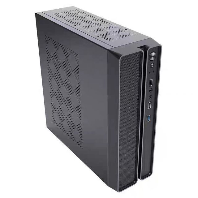 Mini ITX MATX Mid Tower Gaming Steel Slim PC Case Thin Desktop Computer Chassis 1U Power Supply Business Office