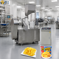 Ligne de production complète entièrement automatique de snacks croustillants (Kurkure, Cheetos, Corn Curl) en acier inoxydable 304, contrôlée par PLC