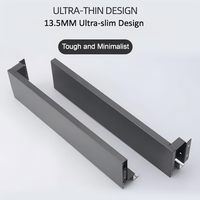 Riel Deslizante para Cajón Ultrafino MIRUI, Tipo Oculto, con Pelo de Caballo, para Mueble de Cocina, Riel Deslizante Moderno con Amortiguación