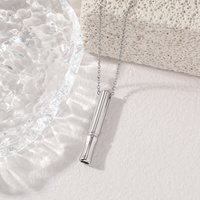 Collier de respiration anti-stress Mindfulness en acier inoxydable, bijou de mode, vente en gros pour cadeau de l'Aïd pour femmes et hommes