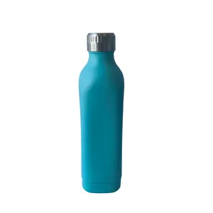 Flacon sous vide pour sport, bouteille thermos double paroi, de 500ml, en forme carrée, thermos, de haute qualité