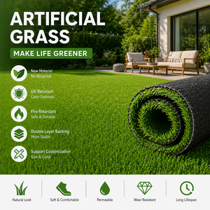 Césped <span class=keywords><strong>Artificial</strong></span> para Patio de Recreo con Diseño de Logotipo Personalizado M07 para Escuelas |   Césped Sintético Comercial para Paisajismo con Garantí<span class=keywords><strong>a</strong></span> UV de 8 <span class=keywords><strong>A</strong></span>ños, África, Nigeria, Yiwu - Product Image 5