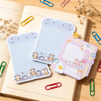 Bloc-notes autocollant en forme de dessin animé, papier à feuilles mobiles, papeterie pour étudiants avec notes adhésives Washi