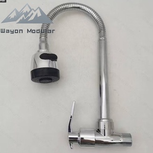 Wayon Modern Square Foldable Kitchen Faucet With Dual Mode Water Flow for Window Sink - Product Image 5