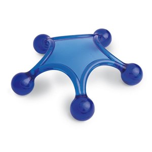 Mini-massaggiatore a mano in plastica stella massaggiatore in blu - Product Image 1