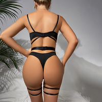 Offre Spéciale noir Lingerie costume érotique discothèque rassembler nuit porter Sexy femmes Lingerie