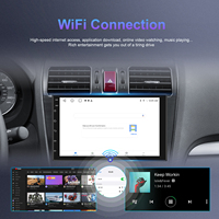 A100 2 Din 7 ''2 + 64G Android Autoradio sans fil HiFi GPS WIFI BT DSP RDS Intelligent Voice Split Screen Stereo