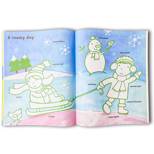 Cahier d'activités autocollants pour enfants avec impression personnalisée et différents thèmes Livres d'autocollants imperméables et réutilisables pour le bricolage - Product Image 3