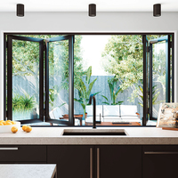 NOCO nouvelle isolation de cuisine de villa personnalisée et fenêtre pliante horizontale coulissante d'isolation phonique