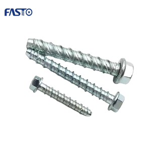 Boulon d'ancrage en béton bimétallique zingué SS316 + SS420 attaches de construction à tête hexagonale dentelée - Product Image 5