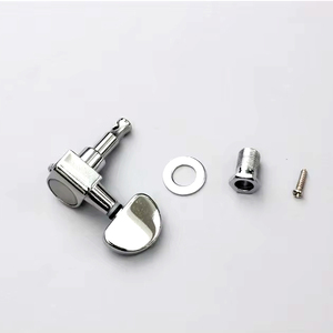 Chevilles de réglage noires/chromées <span class=keywords><strong>accessoires</strong></span> de guitare tête de Machine droite gauche pour <span class=keywords><strong>accessoires</strong></span> de pièces d'instruments à cordes acoustiques - Product Image 4