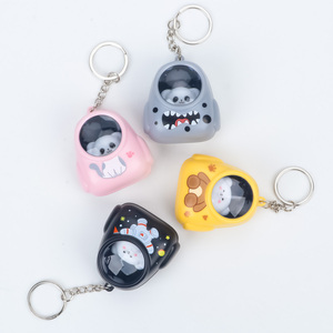 Direct Factory 3D Star <strong>Light</strong> <strong>Keyring</strong> Led Cat Bag backpack Shape Keychain in Plastic Spaceman Key Chain - Product Image 2