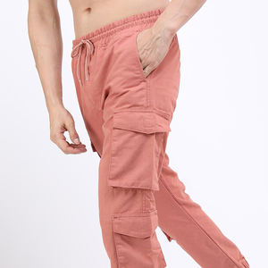 Pantalones Cargo de Lona Ligeros de Cintura Alta y Corte Relajado para Hombre con Bolsillos Laterales para Máximo Almacenamiento - Product Image 3
