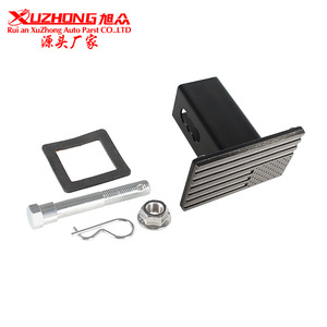Xuzhong Trailer Hitch <b>Plug</b> Cover Black Steel Square Mouth FPH-1002-BK For <b>Universal</b> Use - Product Image 1