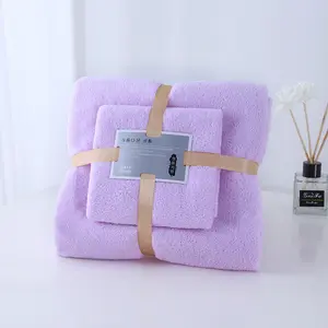Conjunto de toalla de baño gruesa para adultos, conjunto de toalla de baño de 100 algodón suave con Logo personalizado, venta al por mayor, OEM, 3 uds.